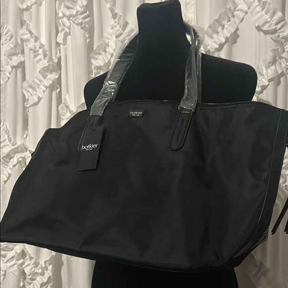 Botkier Black Tote Bag with Structured Design and Durable Handles - Picture 2 of 9